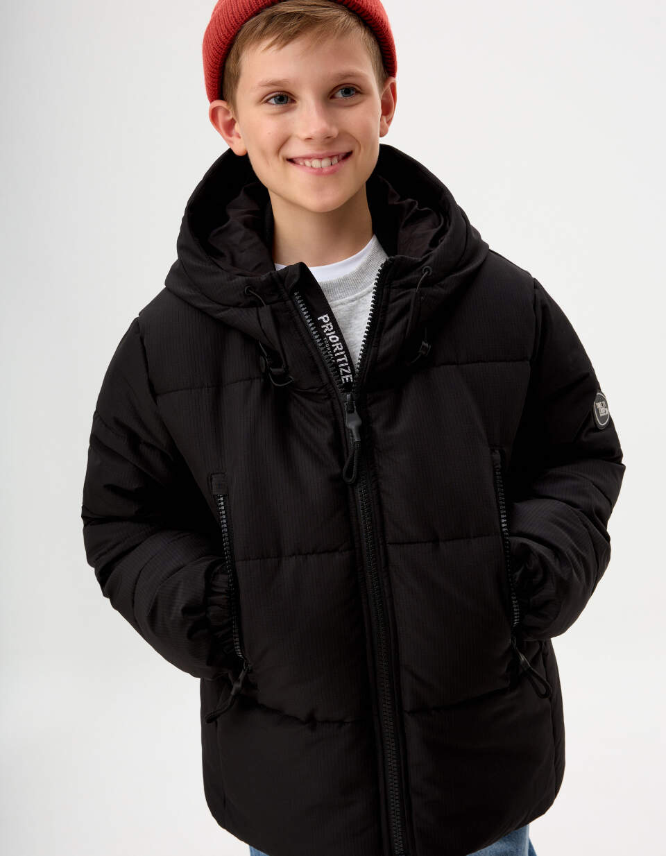 Зимняя стеганая куртка для мальчиков