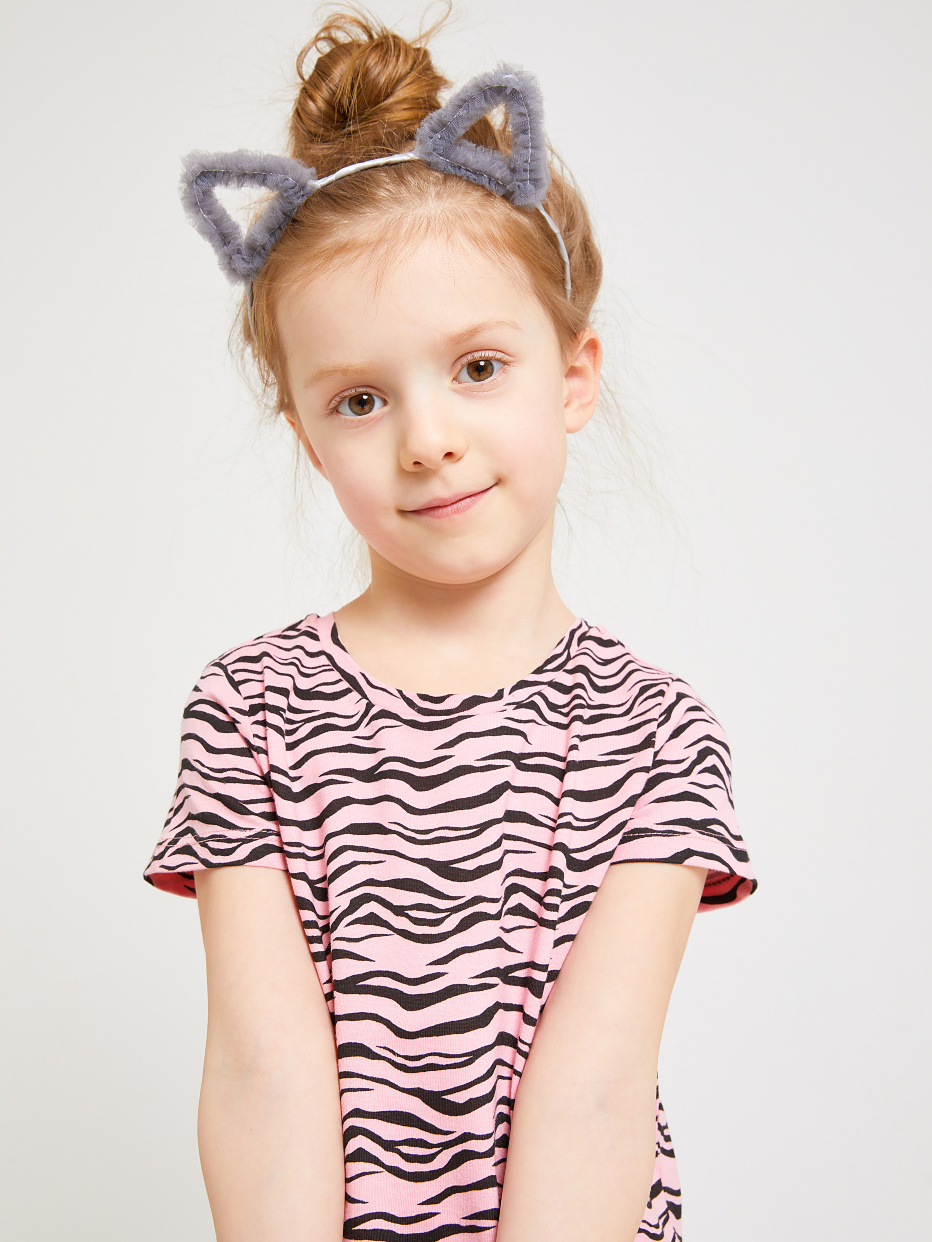 платье с принтом зебры для девочек, фото - 2