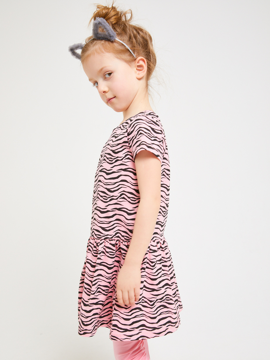 платье с принтом зебры для девочек, фото - 3