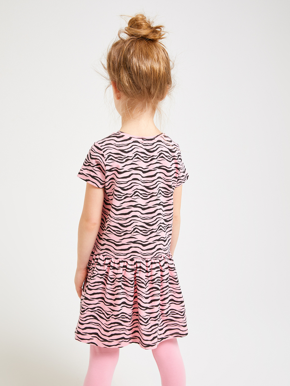 платье с принтом зебры для девочек, фото - 4