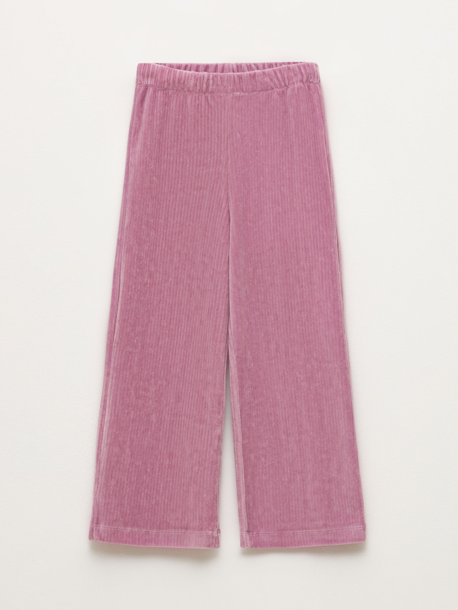 Прямые вельветовые брюки для девочек, фото - 2