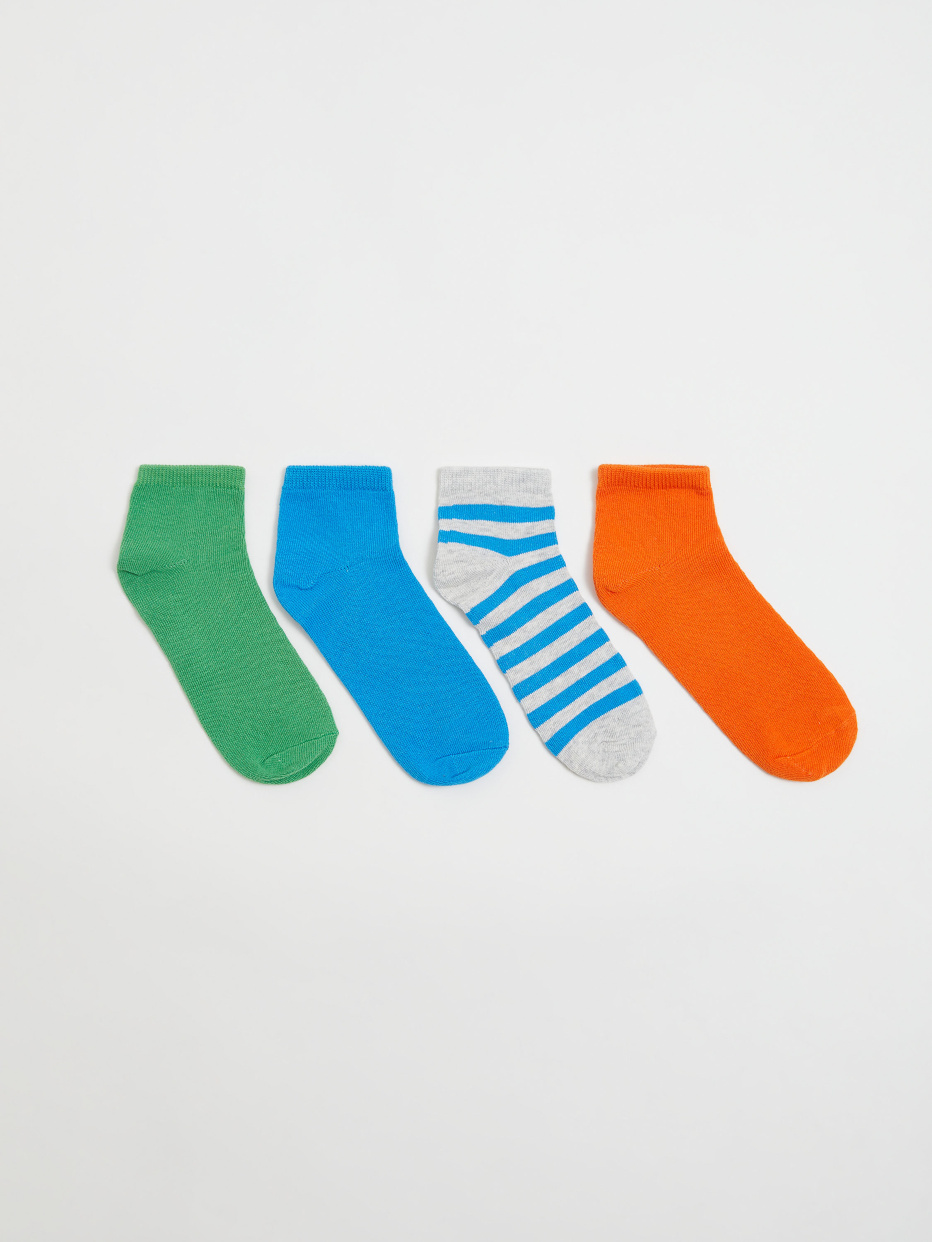 Набор из 4 пар разноцветных носков для девочек, фото - 1
