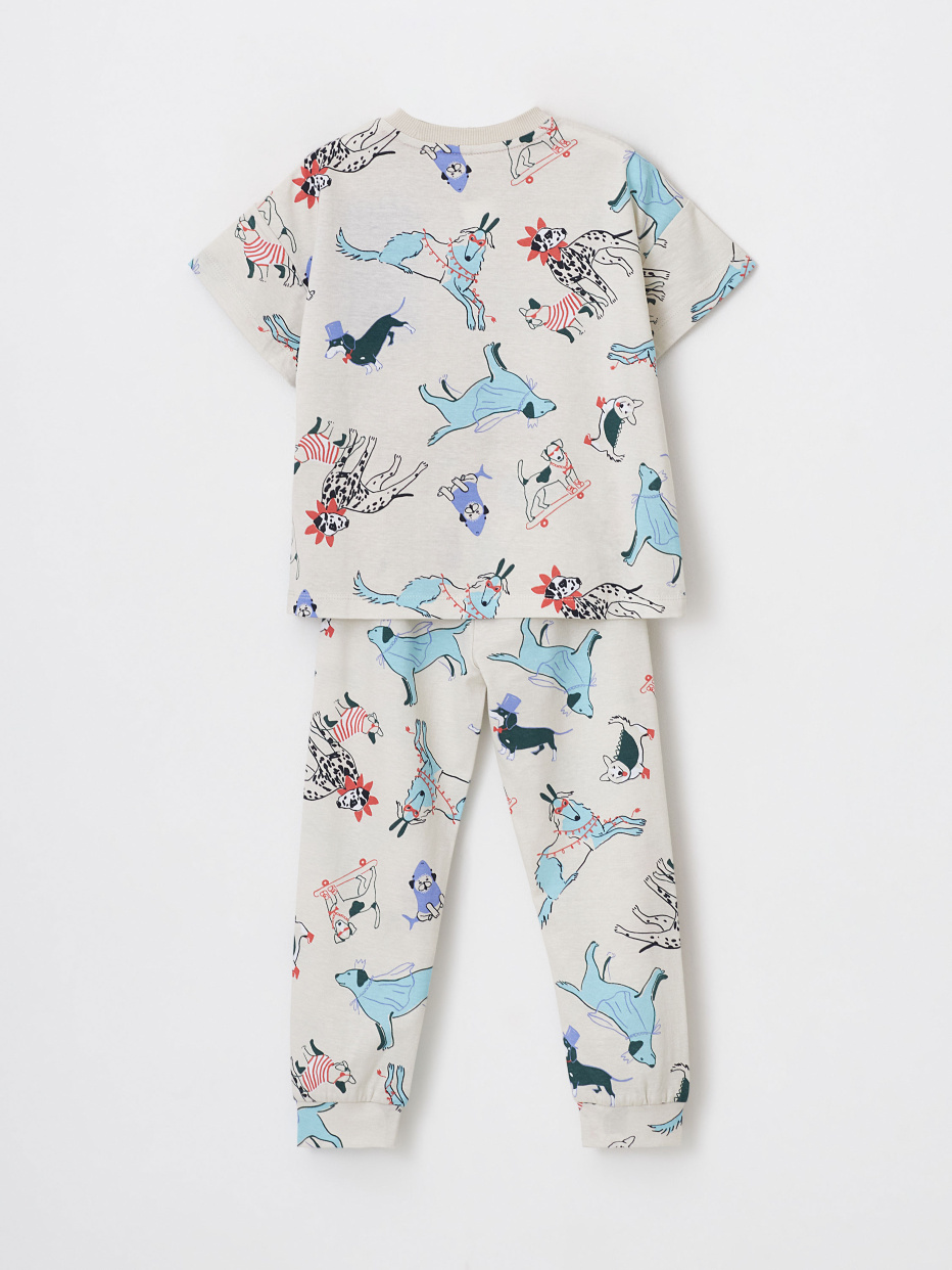 Пижама с принтом для девочек, фото - 4
