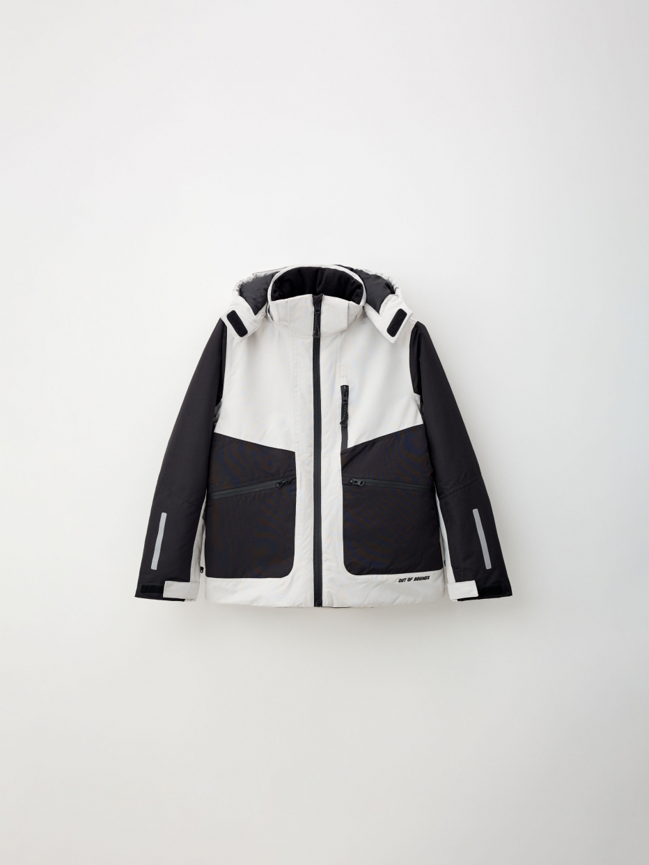Горнолыжная куртка из технологичной мембраны с лямками детская, фото - 6