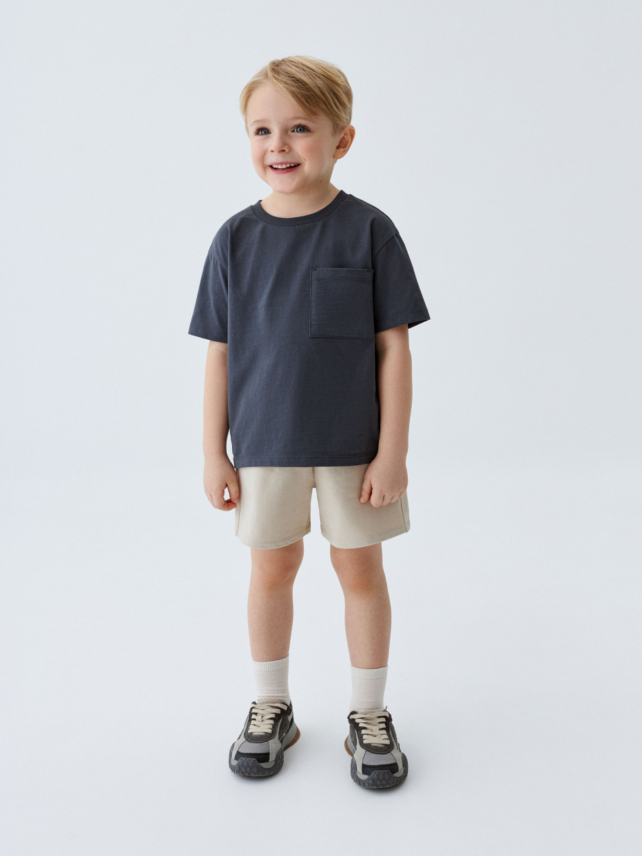 Трикотажные базовые шорты для мальчиков (2 шт.), фото - 1