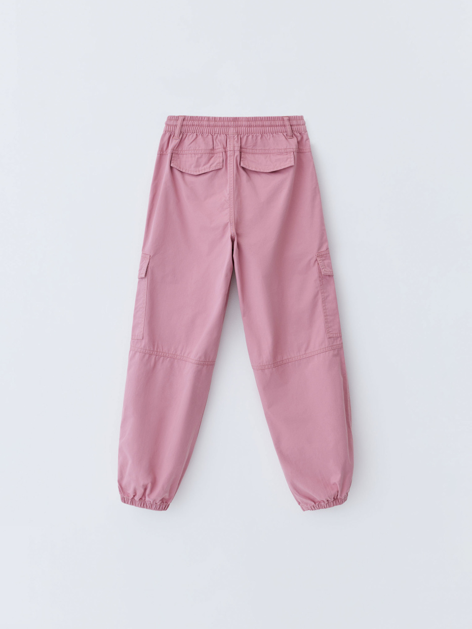 Хлопковые брюки карго для девочек, фото - 4