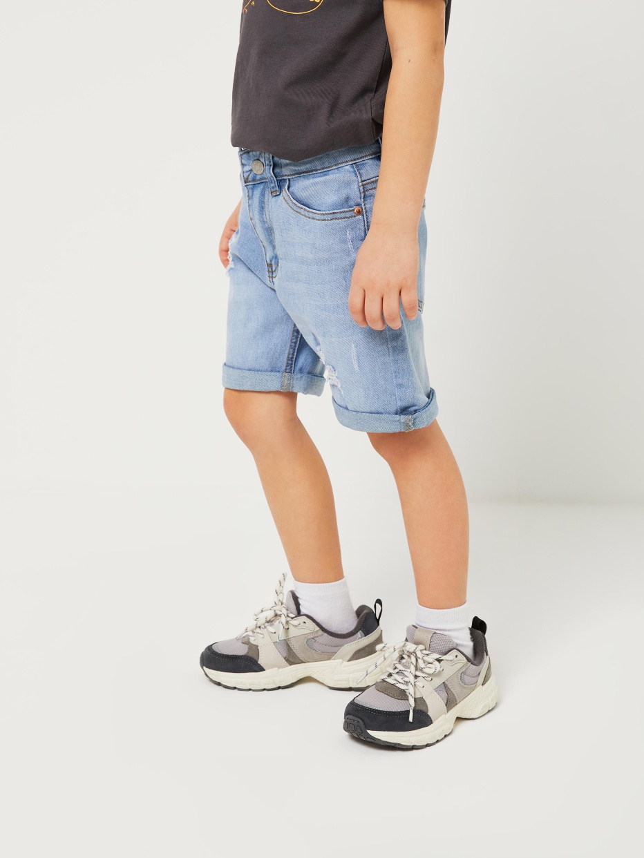 Джинсовые шорты с отворотами для мальчиков, фото - 7