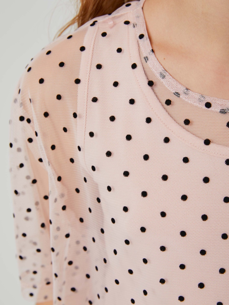 Блузка в горошек для девочек, фото - 4