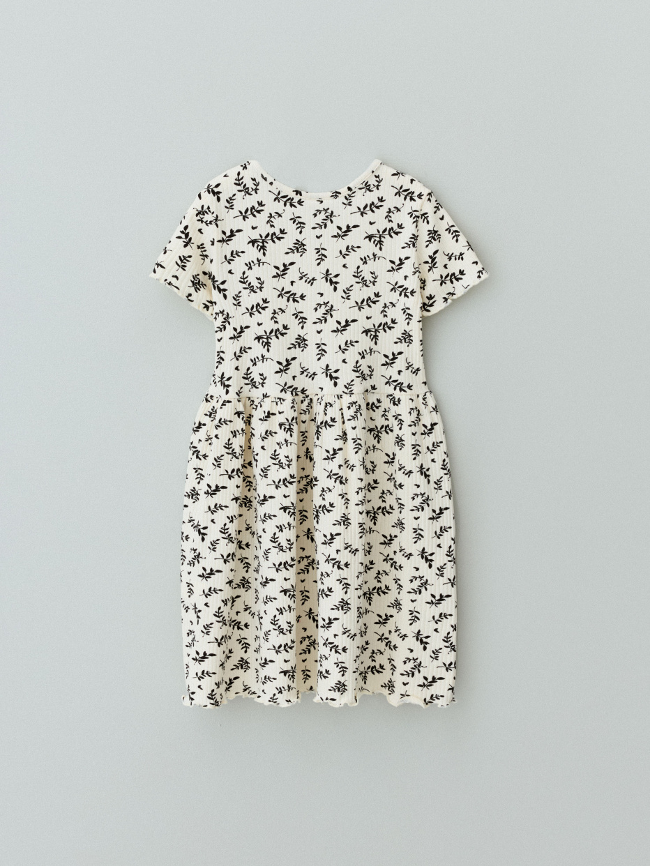 Трикотажное платье с короткими рукавами для девочек, фото - 5