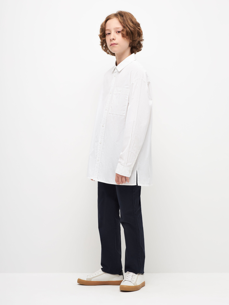 Удлиненная рубашка оверсайз для мальчика, фото - 4