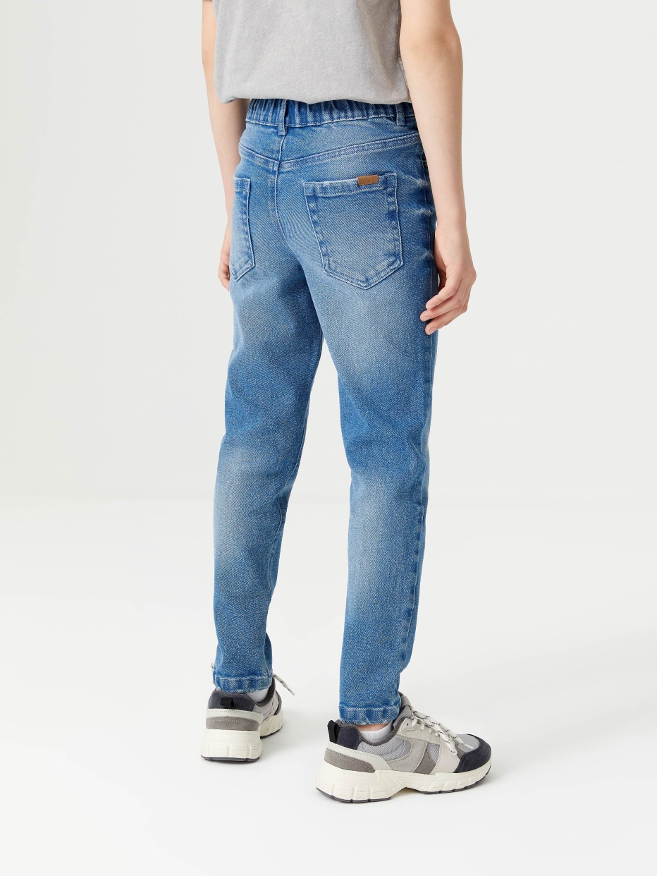 Прямые джинсы на резинке для мальчиков, фото - 4
