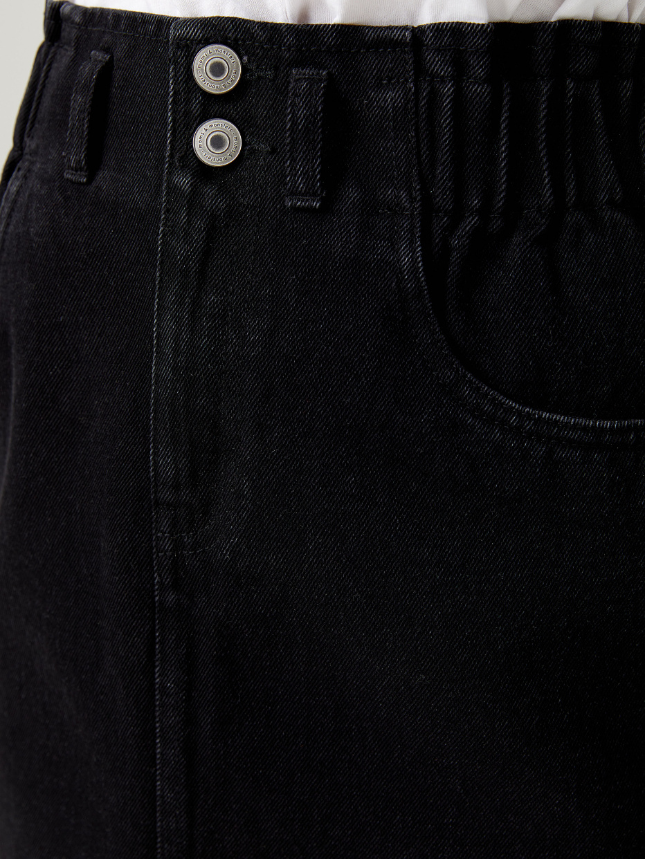 Джинсовая юбка с градиентным эффектом, фото - 4