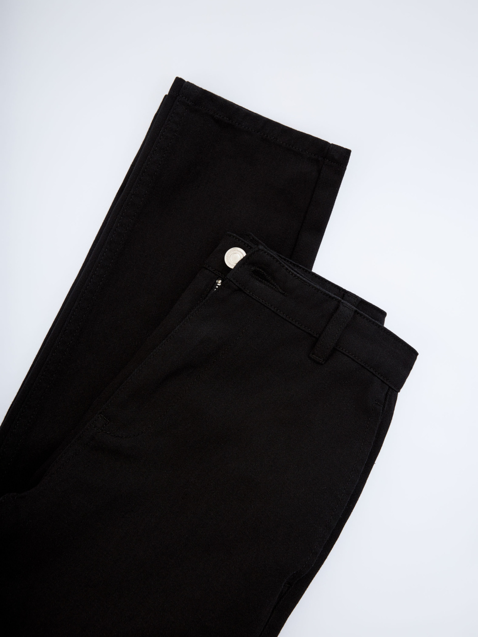 Черные школьные джинсы для мальчиков, фото - 5