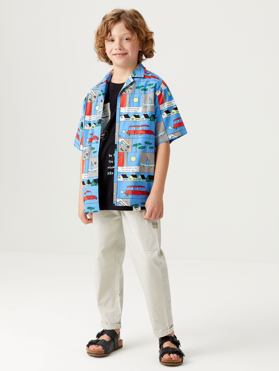 Гавайская рубашка с принтом для мальчиков, фото - 6