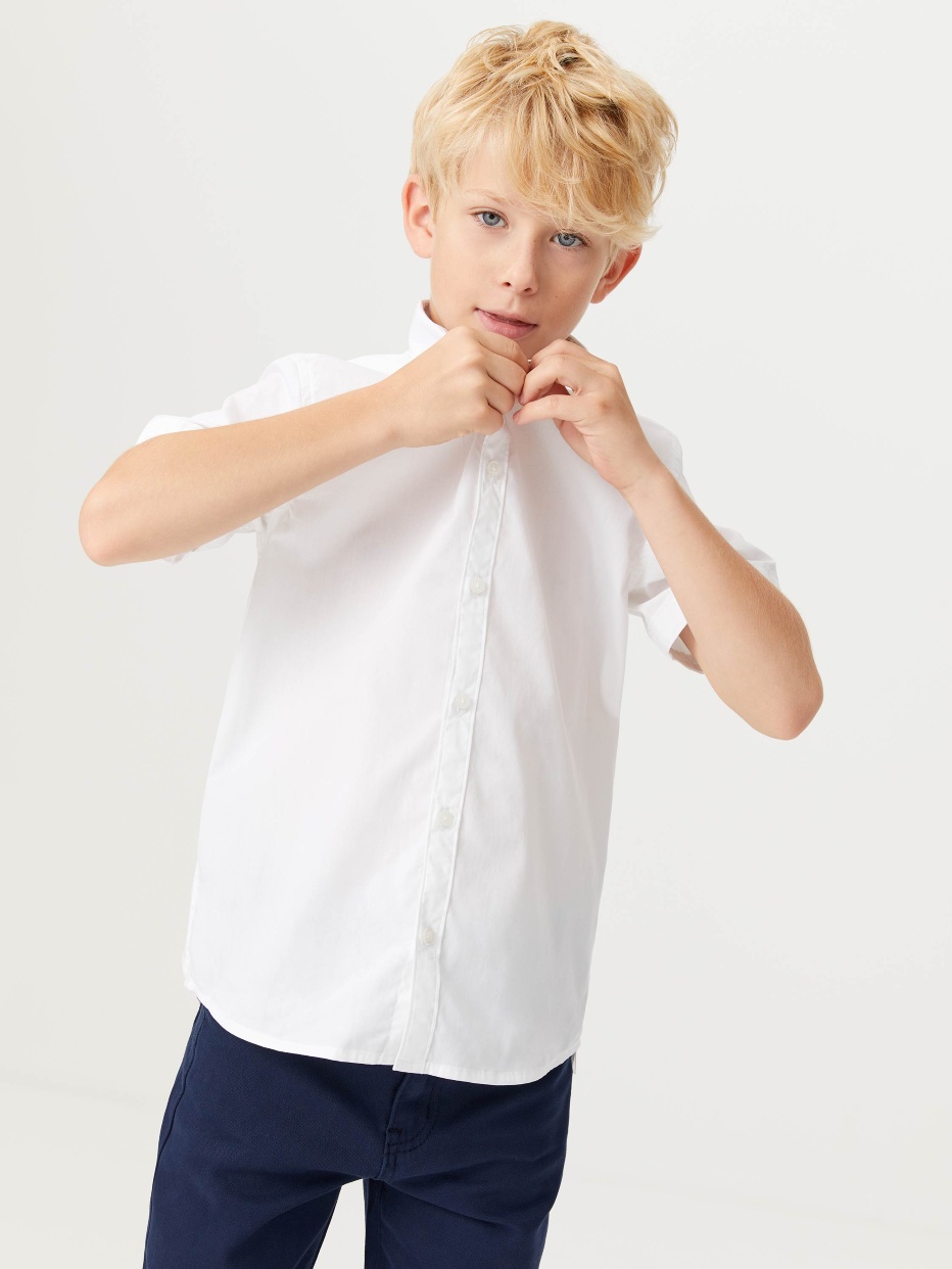 Школьная рубашка с коротким рукавом для мальчиков, фото - 6