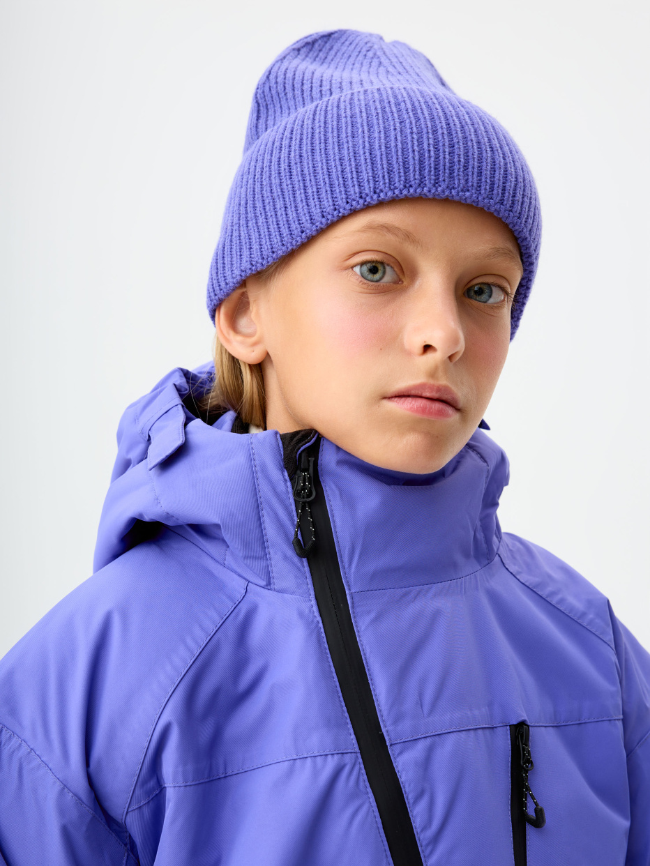 Горнолыжная куртка из технологичной мембраны с лямками для девочек, фото - 7