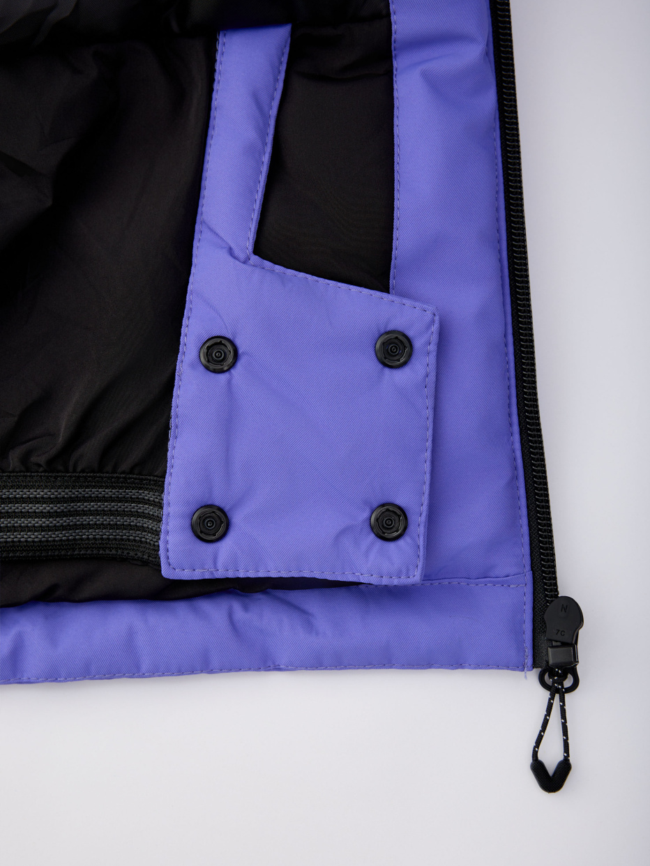 Горнолыжная куртка из технологичной мембраны с лямками для девочек, фото - 19