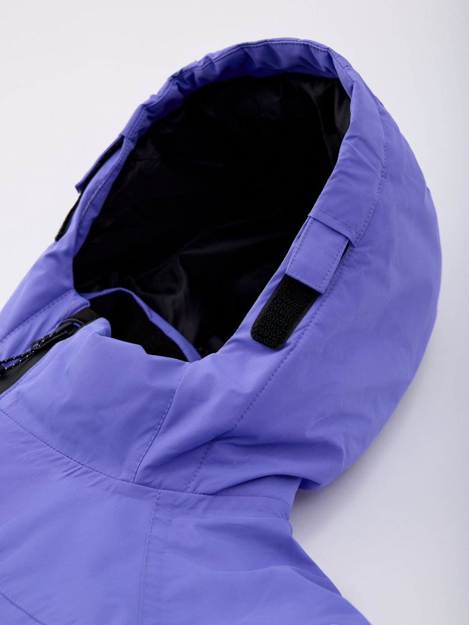 Горнолыжная куртка из технологичной мембраны с лямками для девочек, фото - 16