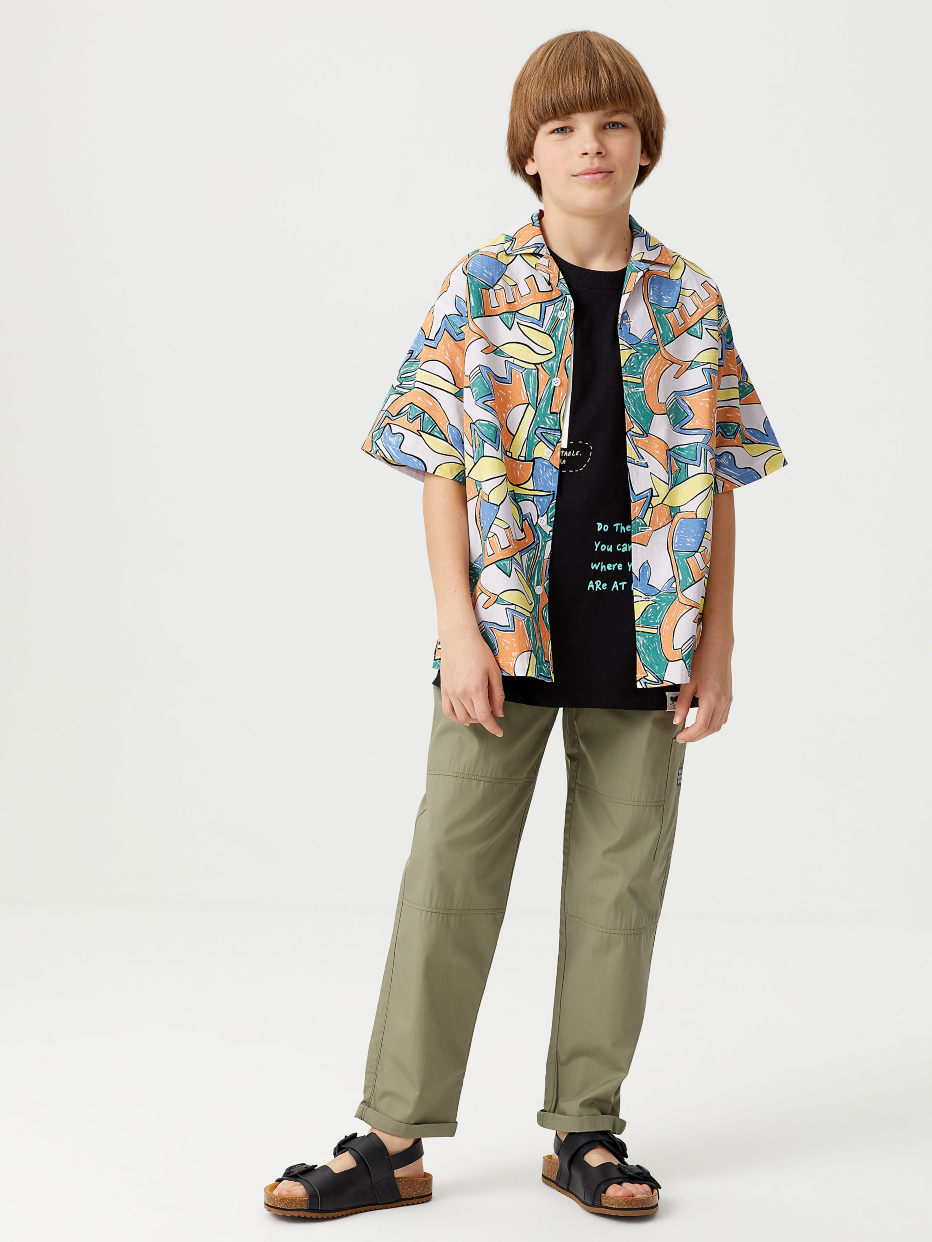 Гавайская рубашка с принтом для мальчиков, фото - 5