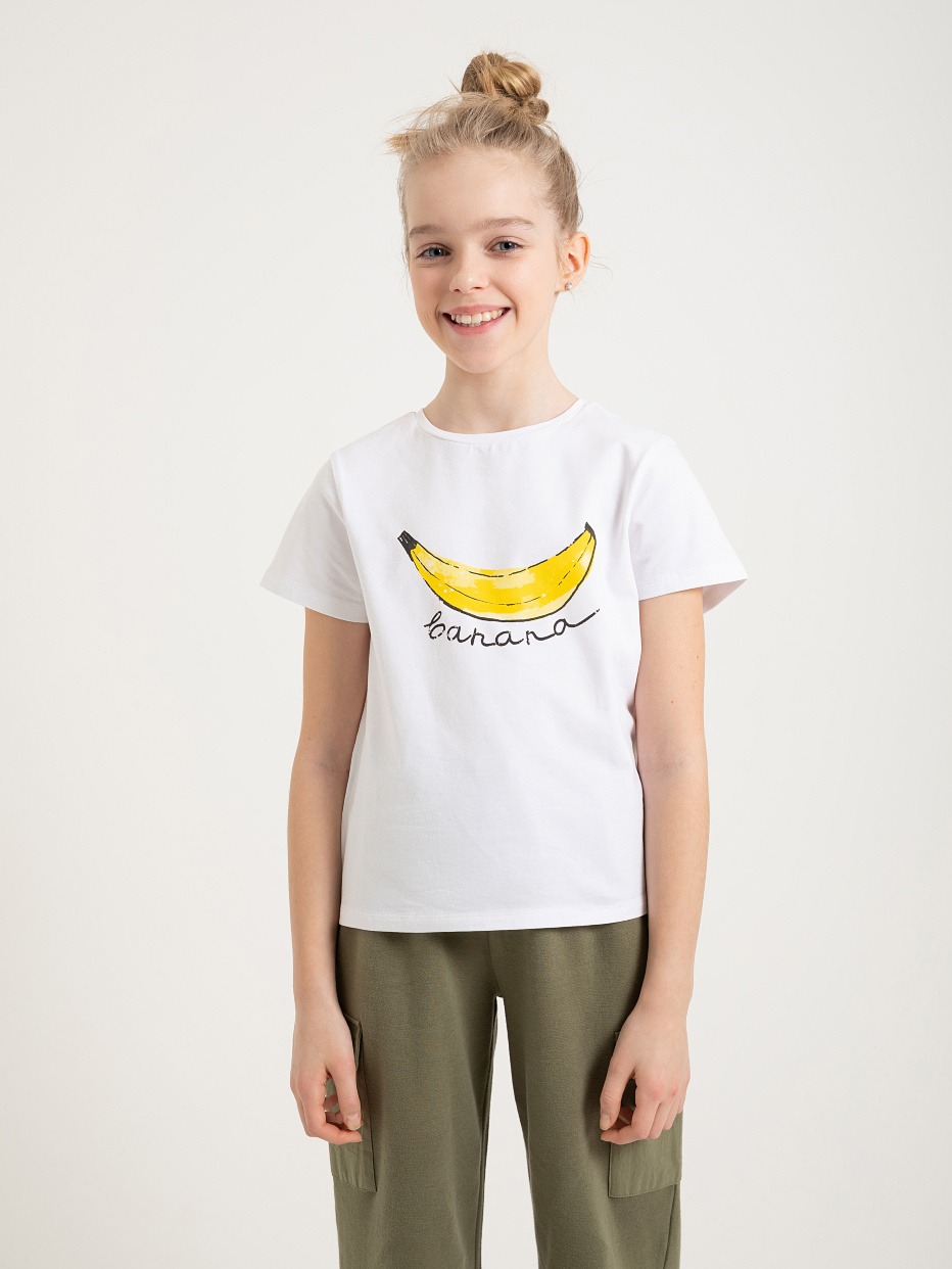футболка с вышивкой из пайеток для девочек, фото - 1