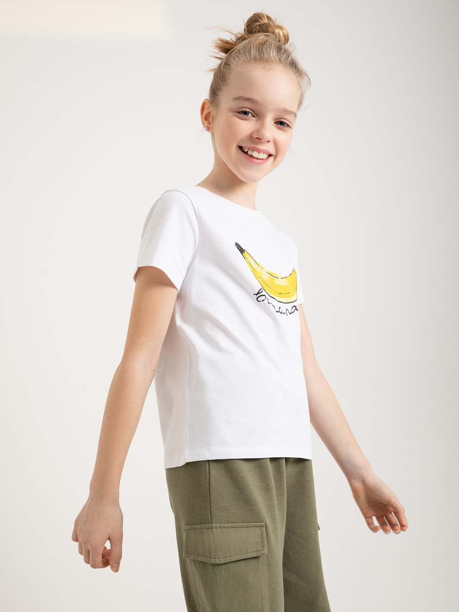 футболка с вышивкой из пайеток для девочек, фото - 2