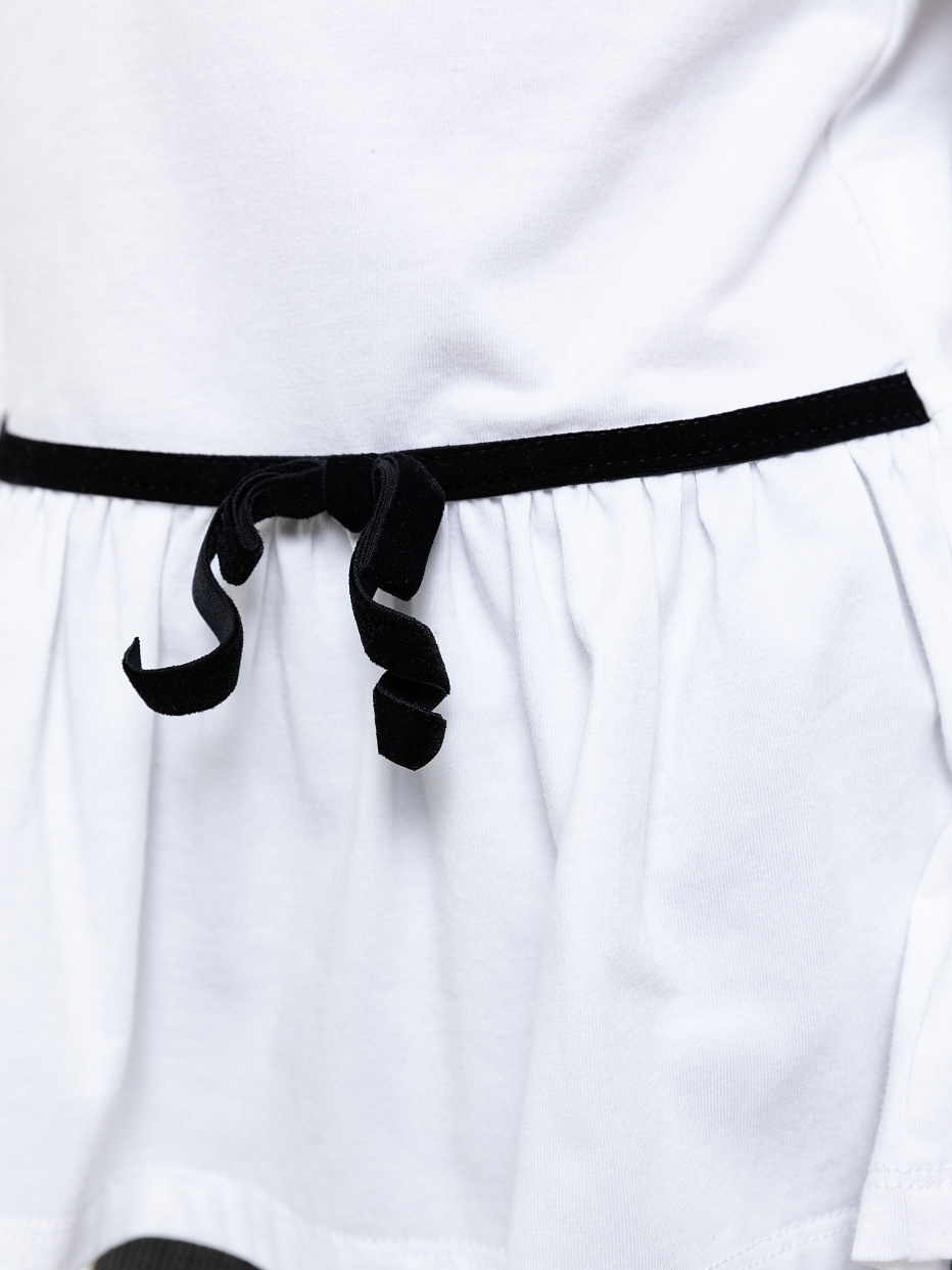 Трикотажная блузка с баской для девочек, фото - 3