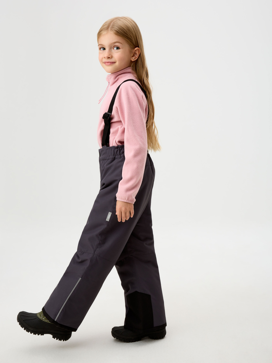 Утепленные брюки из технологичной мембраны для девочек, фото - 2
