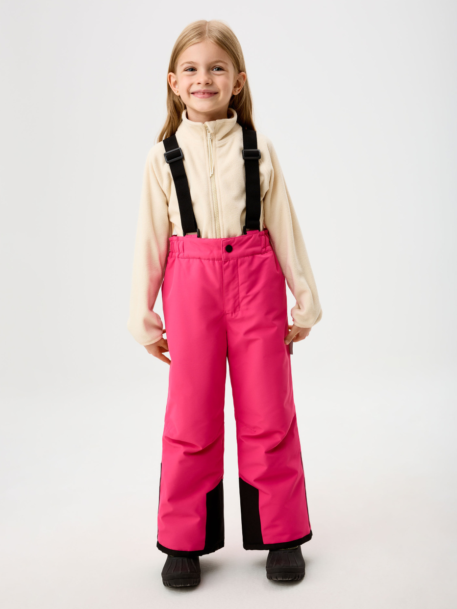  Утепленные брюки из технологичной мембраны для девочек, фото - 1
