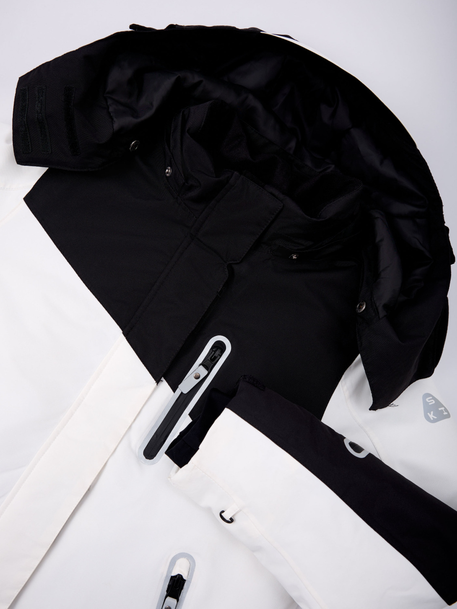 Горнолыжная куртка из технологичной мембраны с лямками для девочек, фото - 12