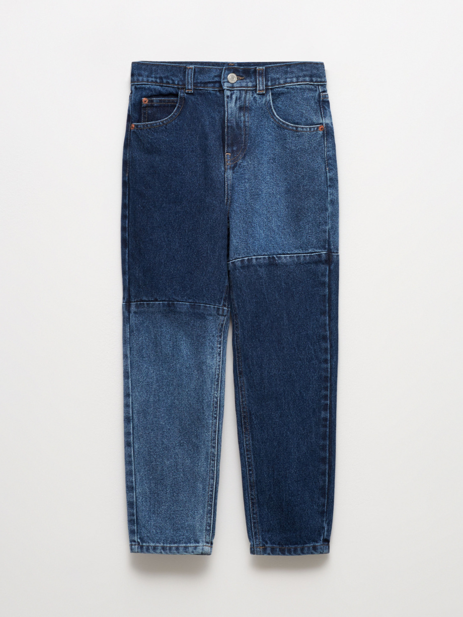 Прямые джинсы пэчворк для мальчиков, фото - 2