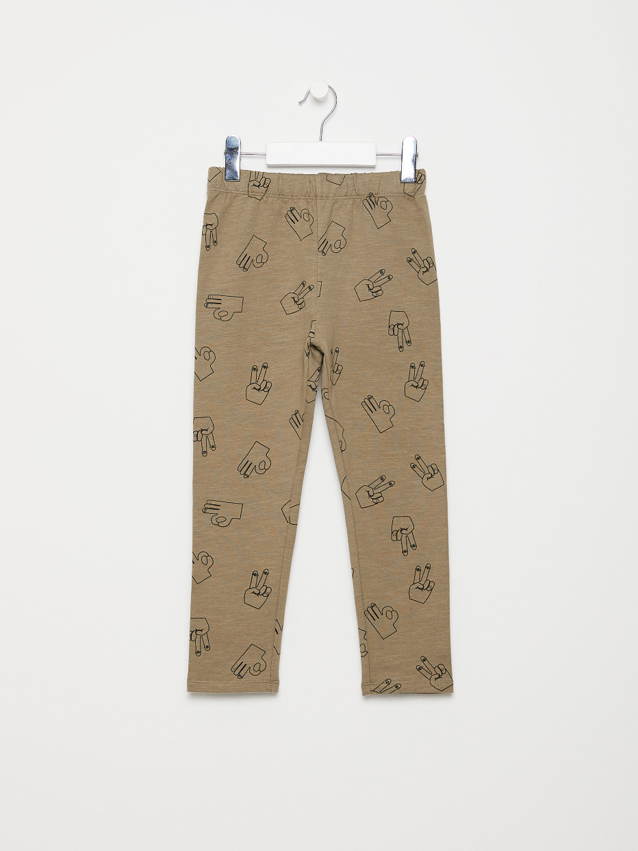 Трикотажные брюки с принтом для мальчиков, фото - 1