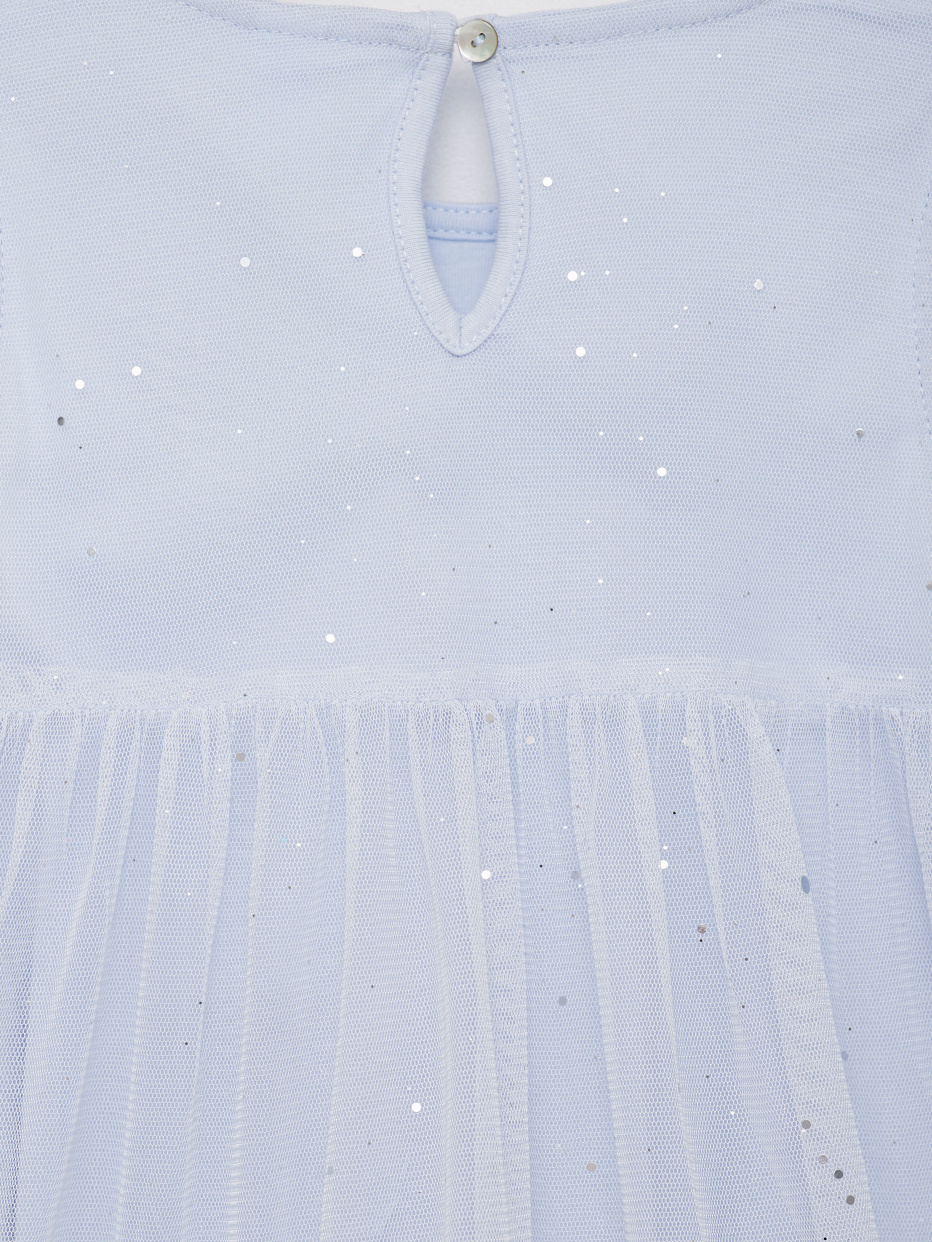 Ярусное платье из сетки для девочек, фото - 2