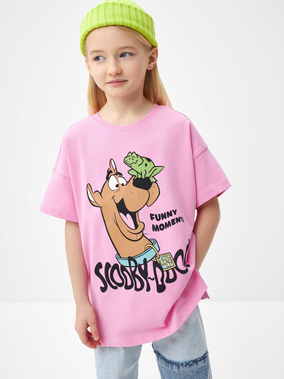 Футболка с принтом Scooby-Doo для девочек, фото - 1