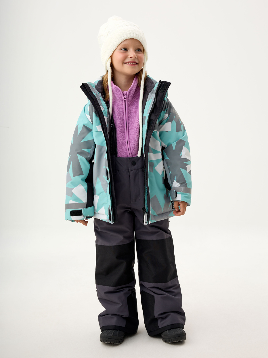 Утепленные брюки из коллекции sela х I'm Siberian для девочек, фото - 3