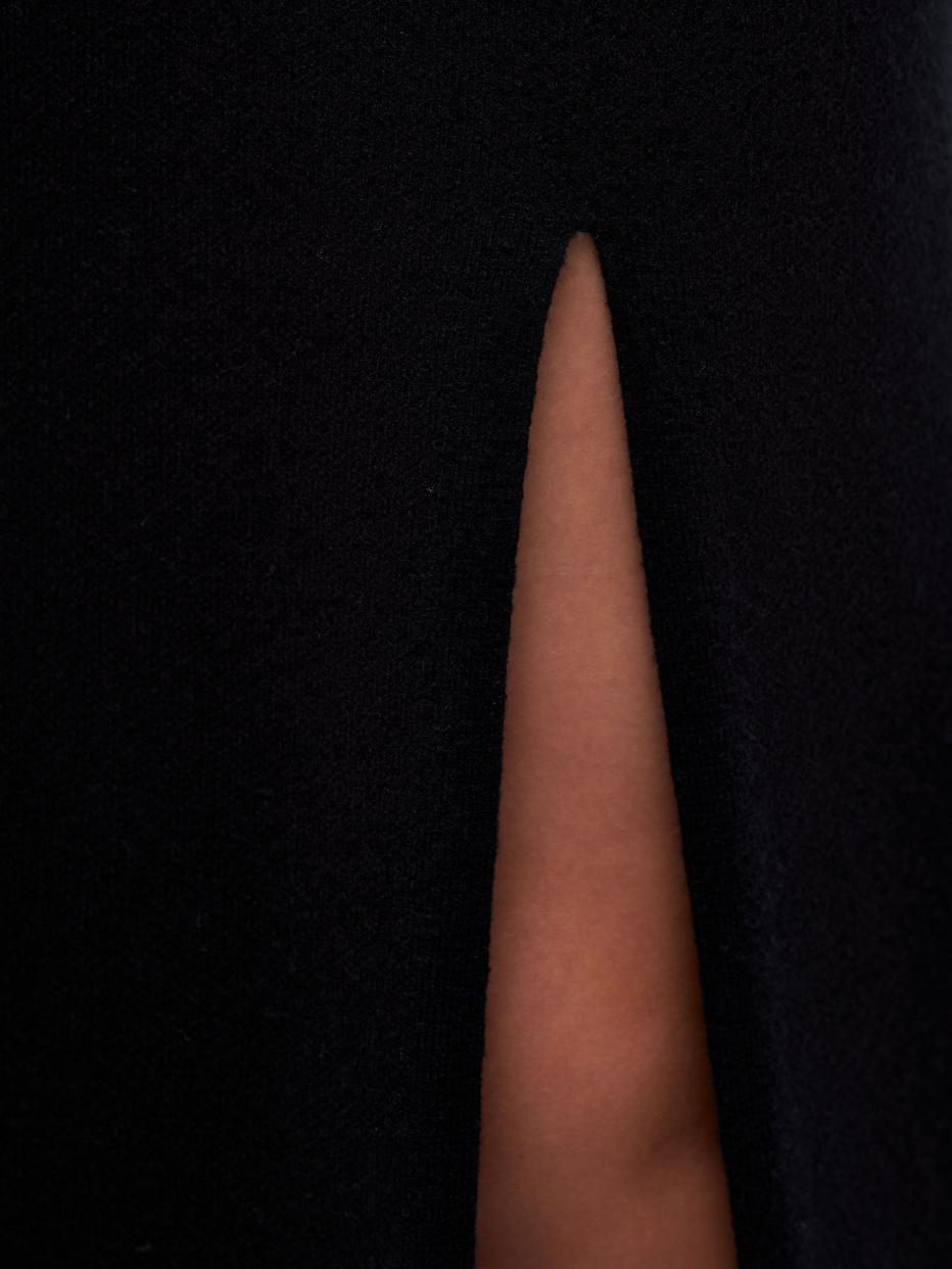 Вязаная юбка с разрезом, фото - 3