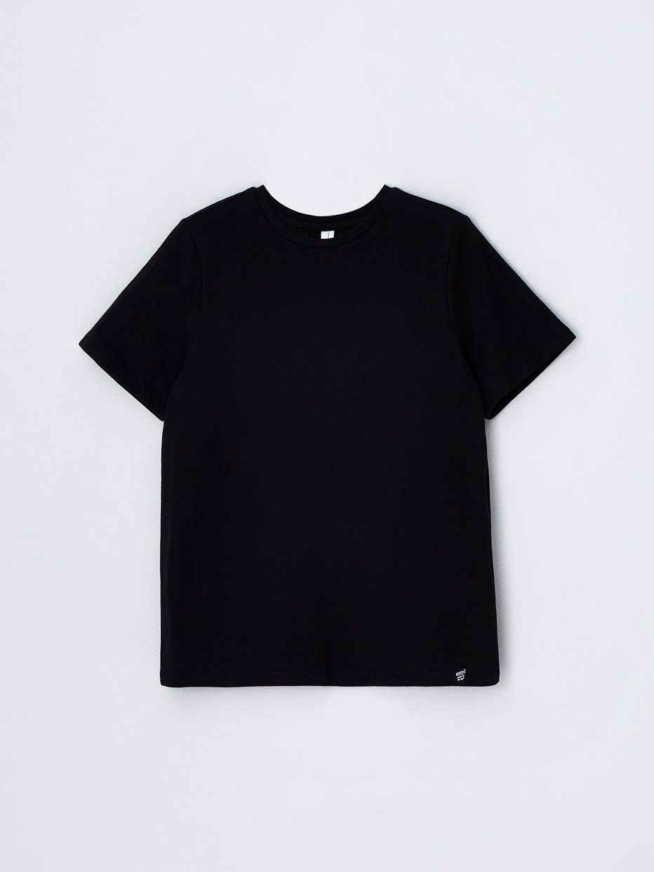 Базовая черная футболка детская, фото - 1