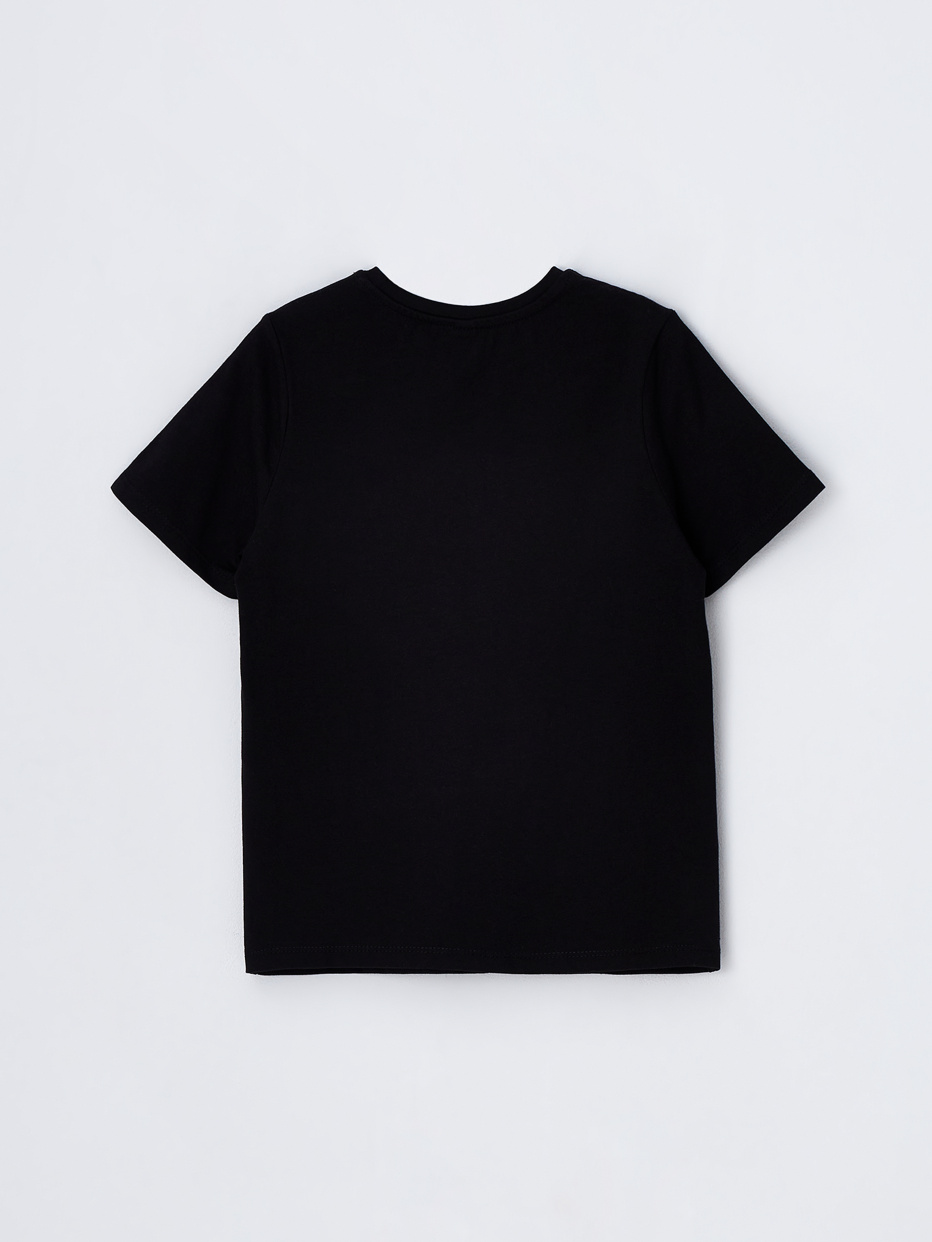 Базовая черная футболка детская, фото - 3
