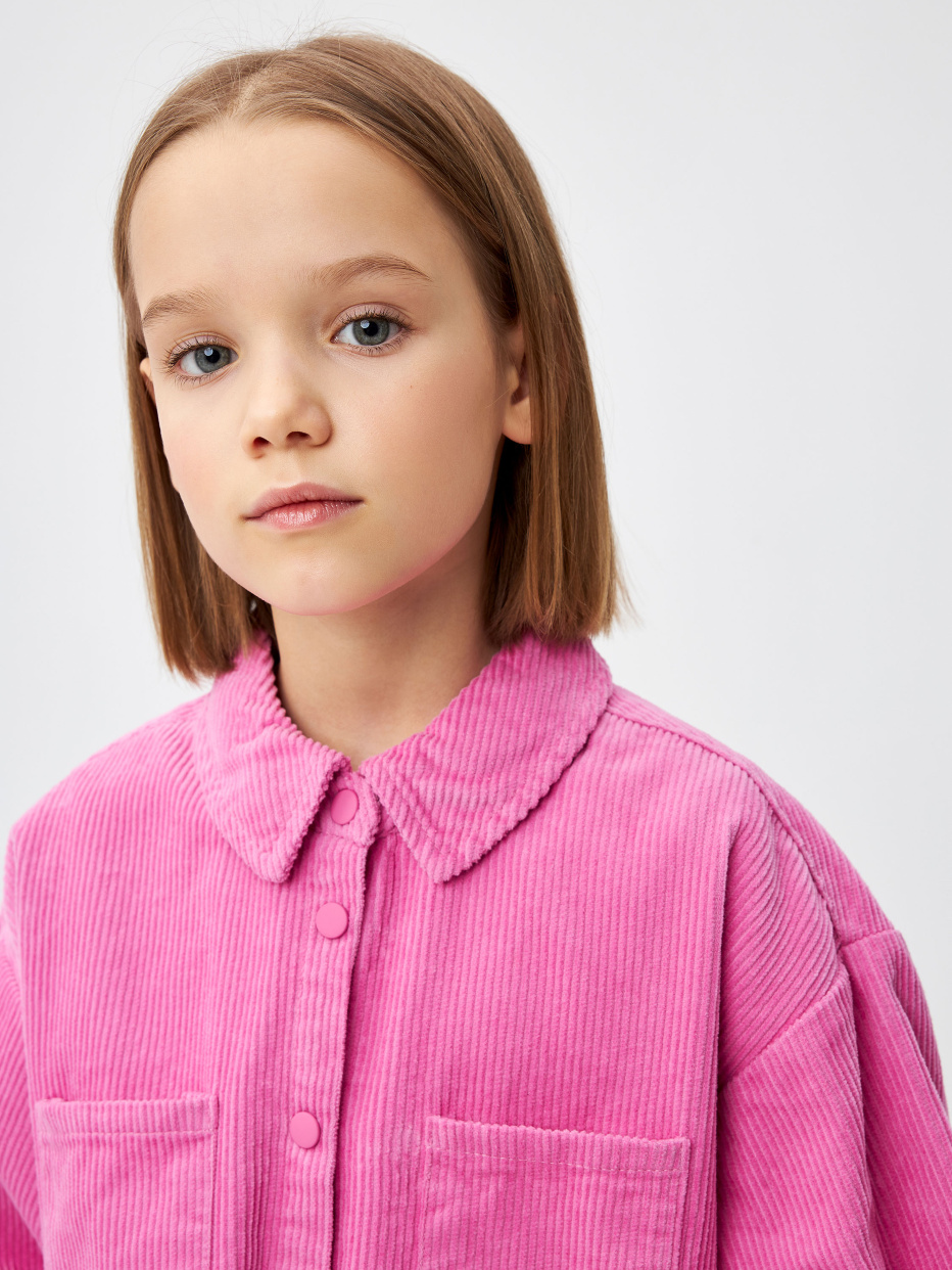 Вельветовая рубашка для девочек, фото - 3