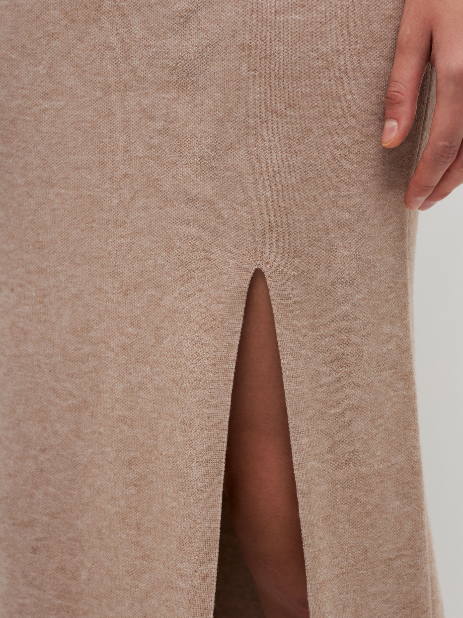 Вязаная юбка с разрезом, фото - 4