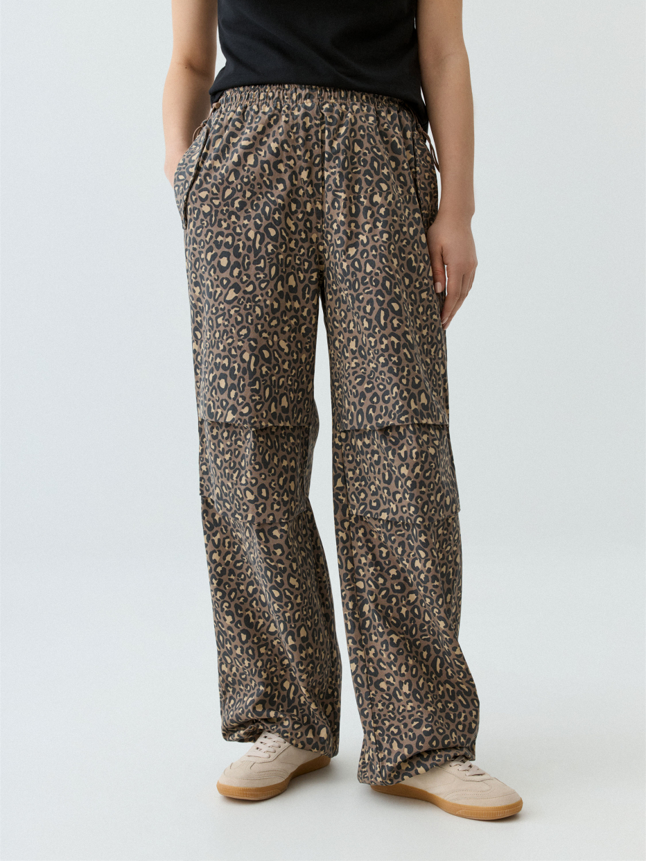 Леопардовые брюки-парашюты, фото - 2