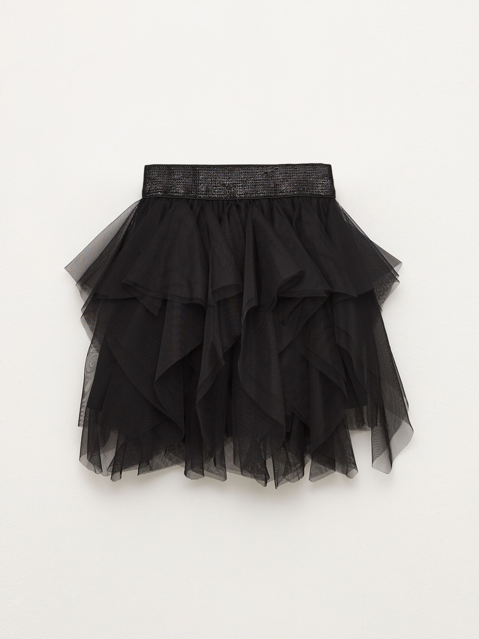 Черная юбка-пачка для девочек, фото - 2