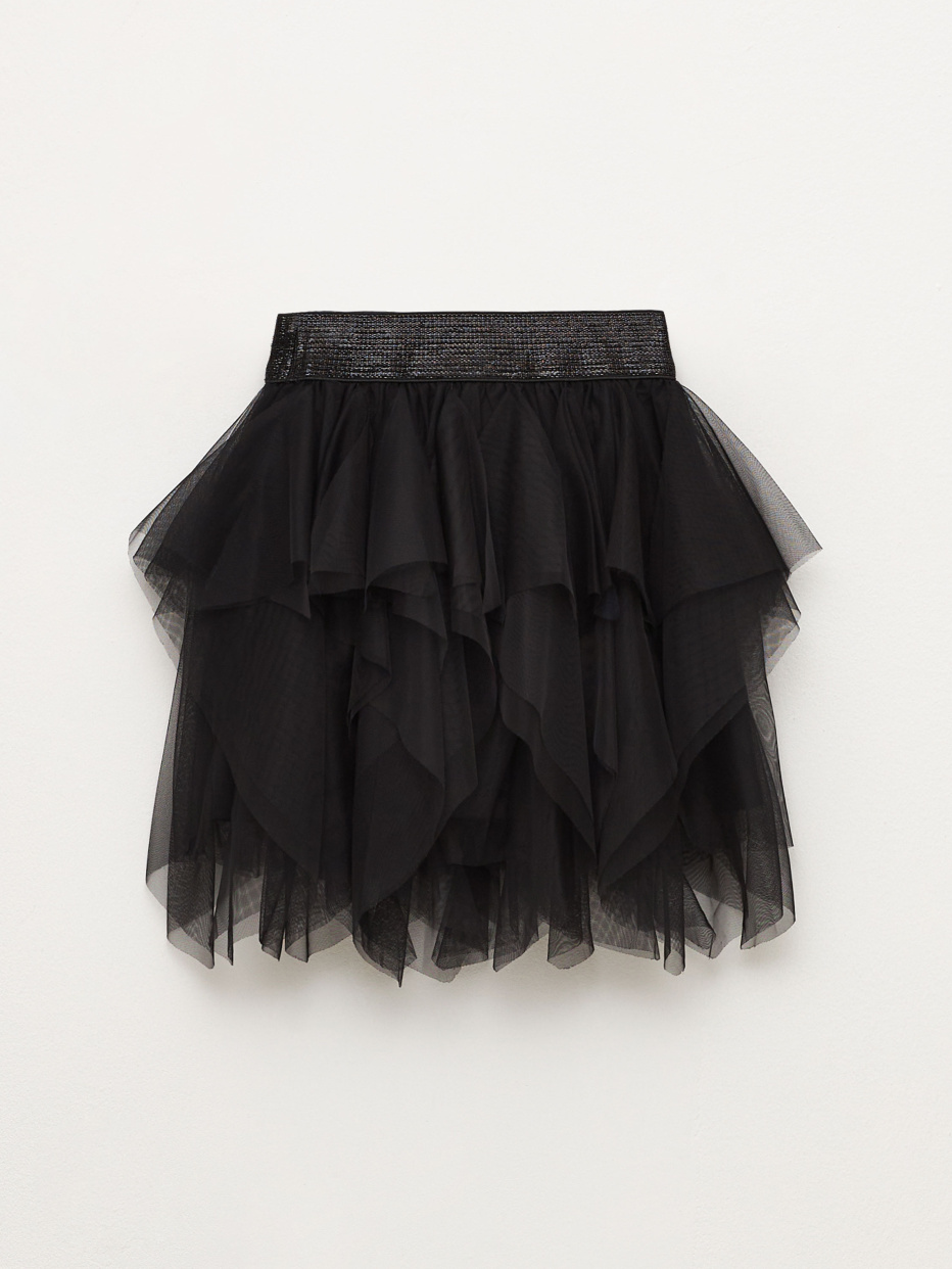 Черная юбка-пачка для девочек, фото - 4