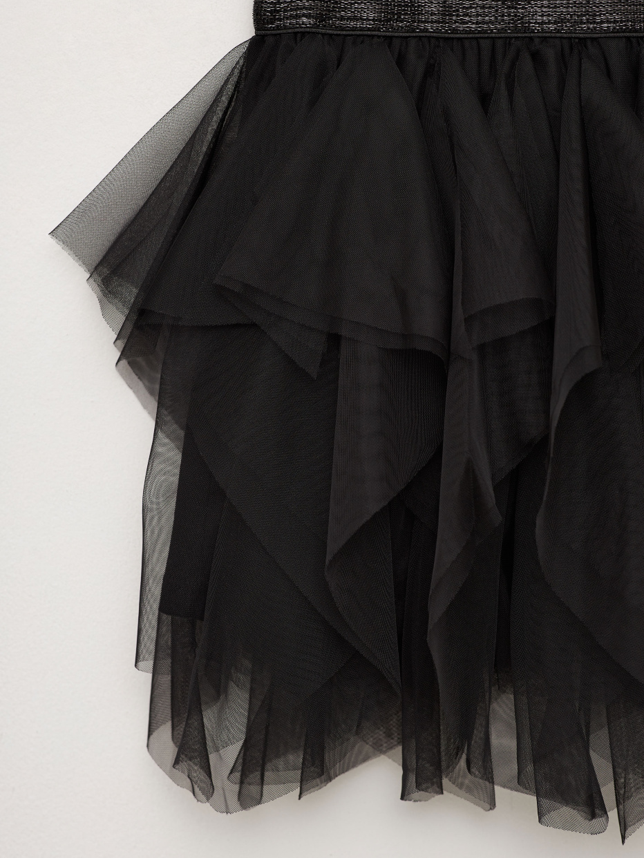 Черная юбка-пачка для девочек, фото - 3