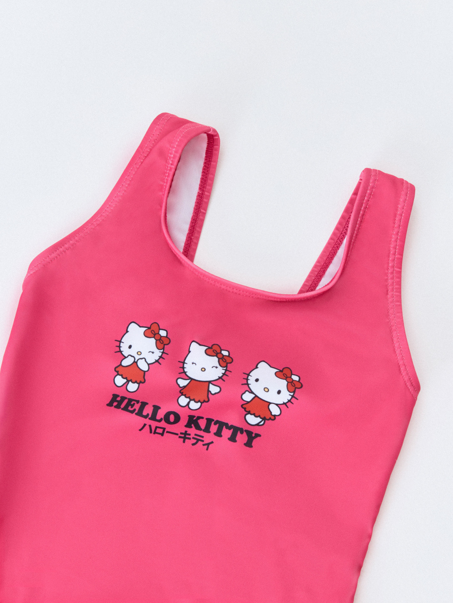Слитный купальник с принтом Hello Kitty для девочек, фото - 2