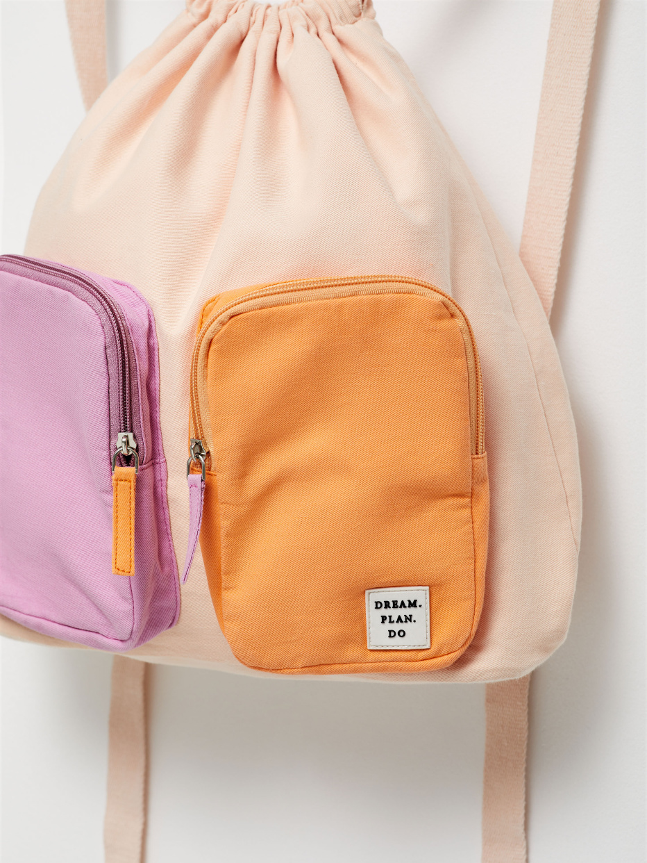Рюкзак-мешок с карманами для девочек, фото - 4