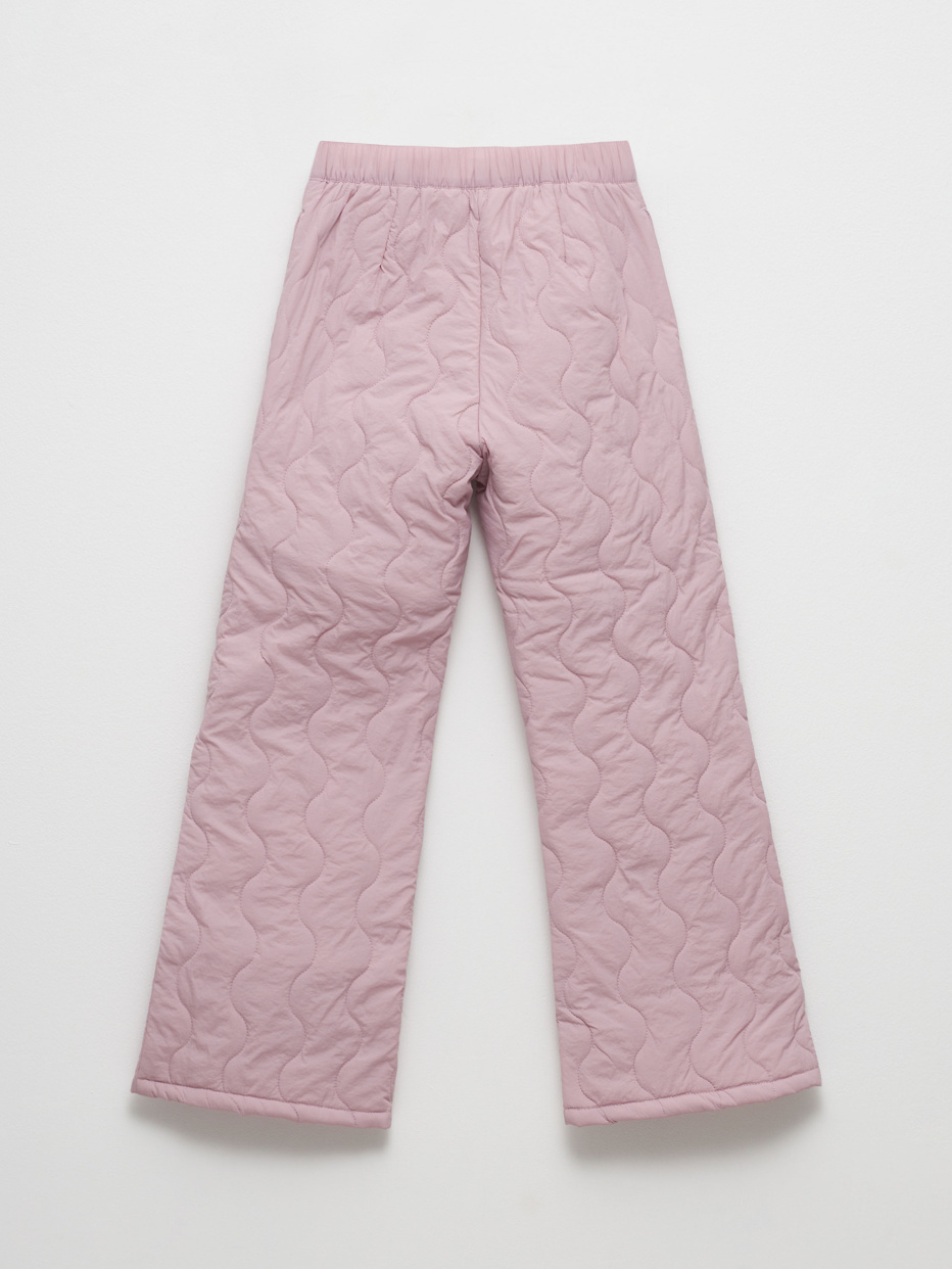 Утепленные стеганые брюки для девочек, фото - 3