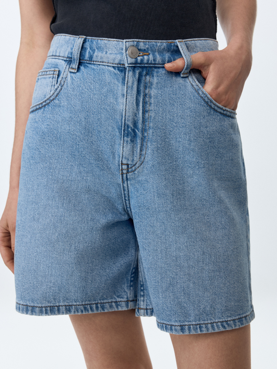 Удлиненные джинсовые шорты, фото - 2