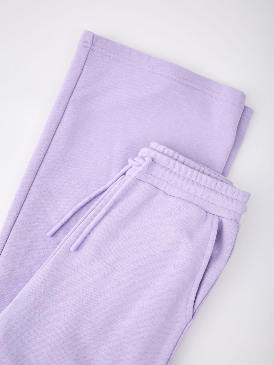 Широкие трикотажные брюки для девочек, фото - 4