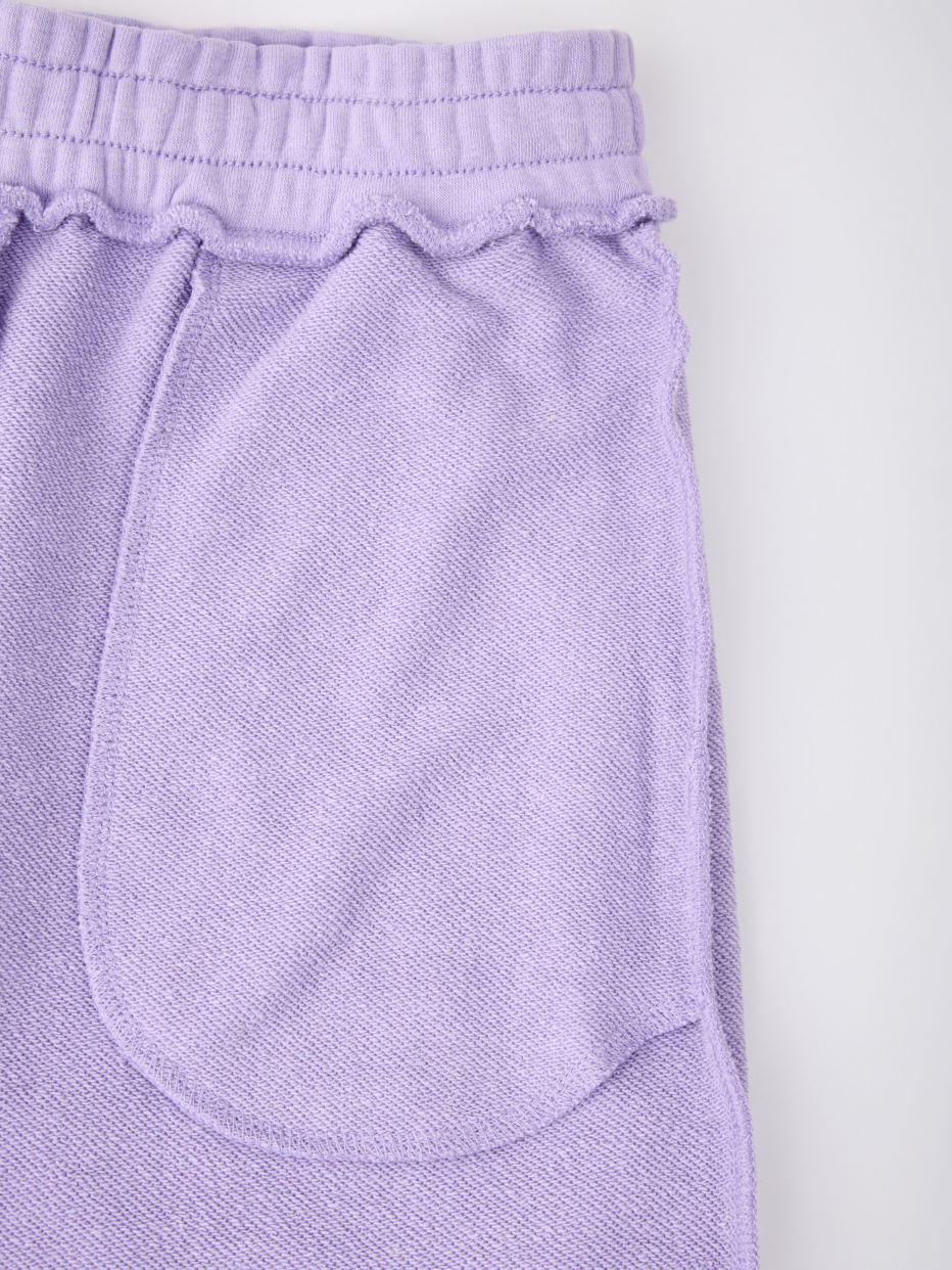 Широкие трикотажные брюки для девочек, фото - 5
