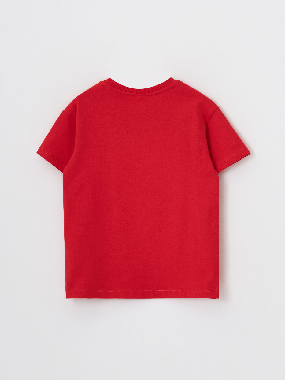 Красная футболка с принтом Superman для мальчиков, фото - 4